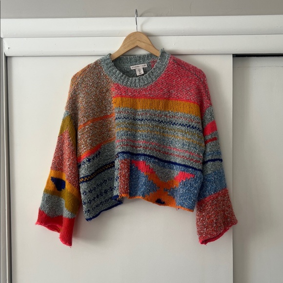 Sincerly Jules Sweaters - Sincerely Jules Multicolor Patchwork Sweater